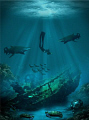   guards underwater treasure  